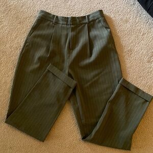 Straight Leg Striped Pants